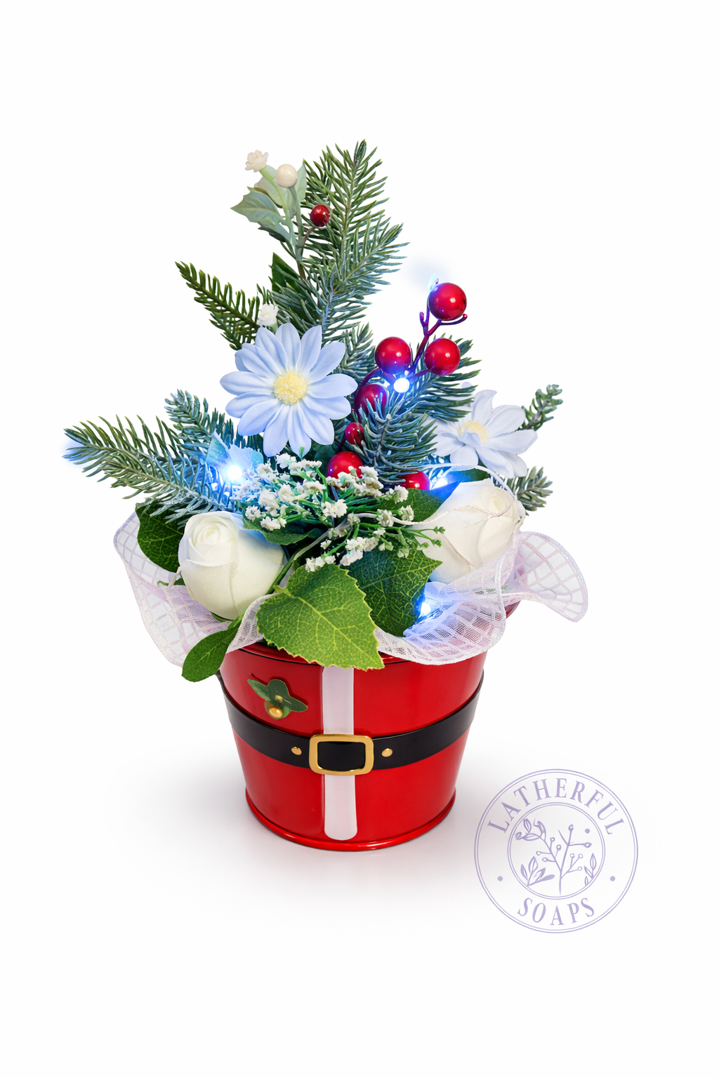 Christmas Wax Flower Arrangement 2025-1