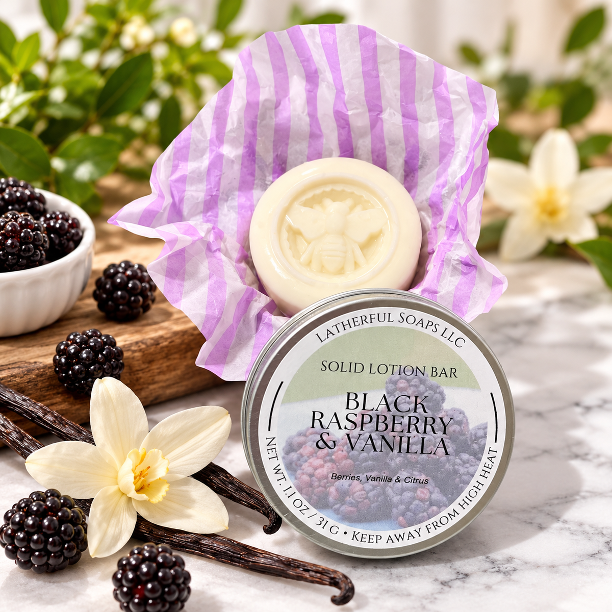 Solid Lotion Bar - with Mango Butter